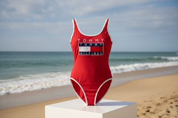 Vintage Tommy red one piece swimsuit